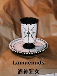 Image 3 of 【Flickering Star】 Small Stemmed Glass Candle