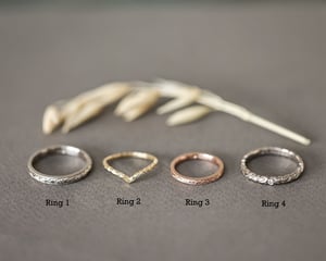 Image of SAMPLE SALE:  Laurel leaf rings