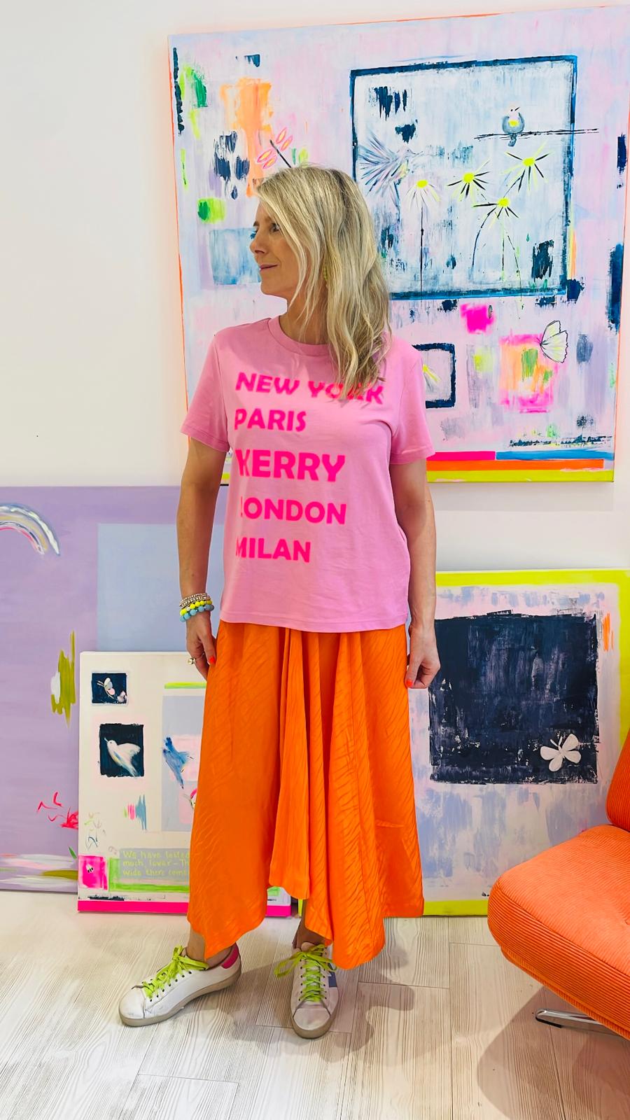 Image of Kerry Neon Pink Slogan  