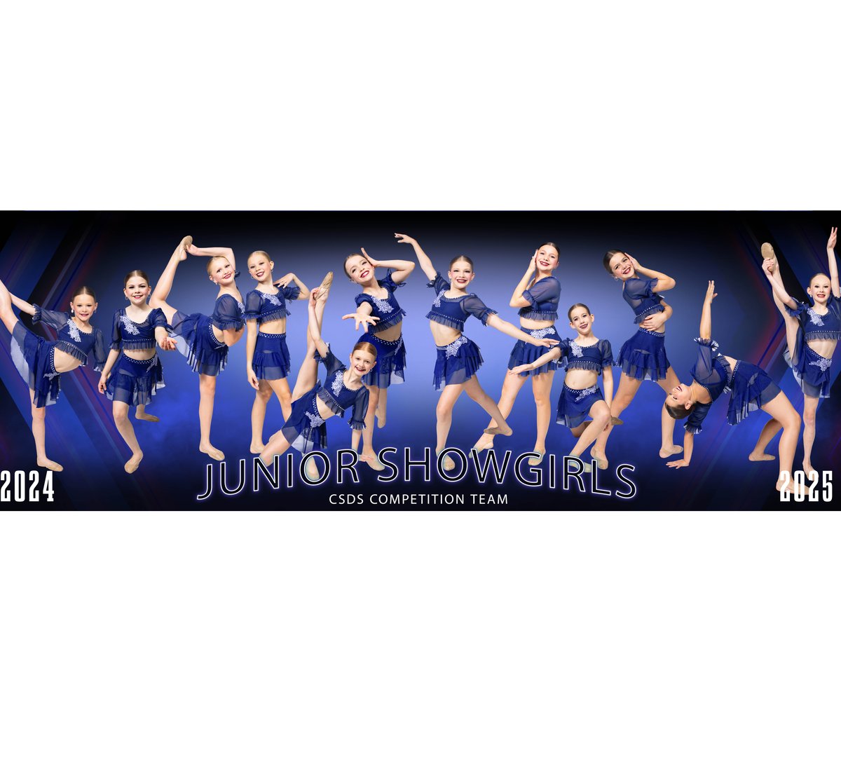 Image of Copy of  Center Stage Dance Studio 10x30 ($39) Panoramic Print Junior Showgirls