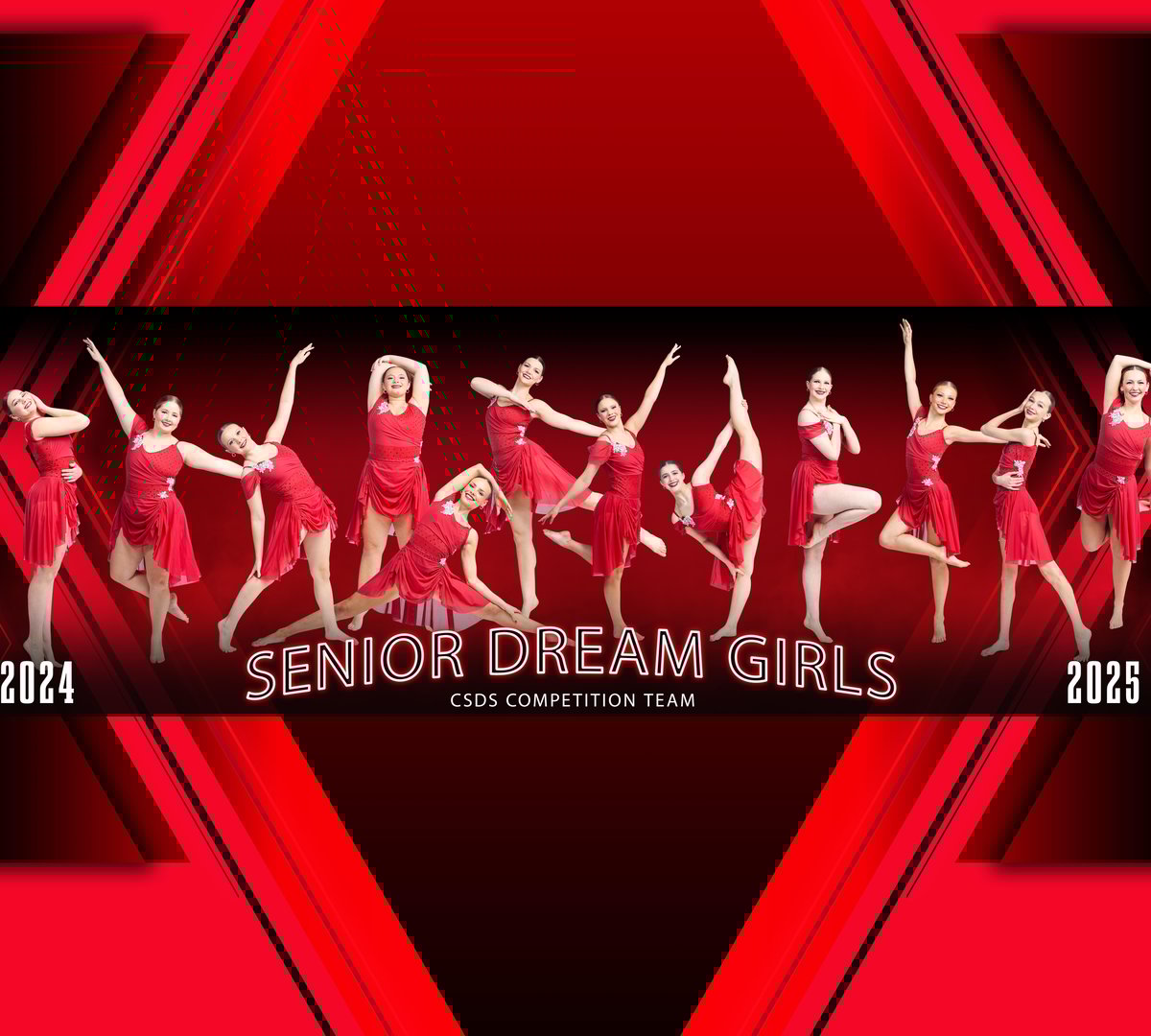 Image of  Center Stage Dance Studio 5x15 ($21) Panoramic Print Senior Dream Girls