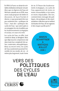 VERS DES POLITIQUES DES CYCLES DE L'EAU - Marin SCHAFFNER / Mathias ROLLOT