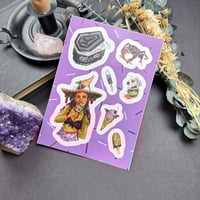 Image 1 of Ice Cream Witch Sticker Sheet