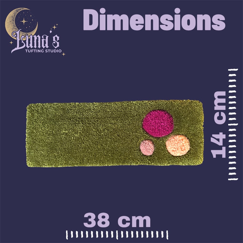 Image of 3D Mushroom Desk Rug – Purple Pink