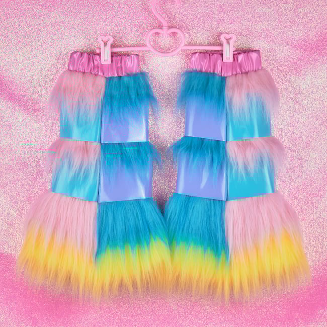 FuturistiCuties fluffy legwarmers ♡XS/S♡