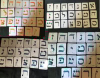 Oracle sacré pré-créer des 22 lettres hébraïques