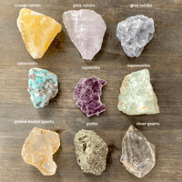 Image 9 of Intuitively Chosen Raw Crystal Set, Crystal Set + Optional Mini Reading, Spiritual Gift