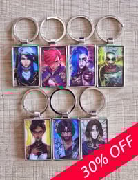 PACK 6 - Keychains (3D)- Free shipping!