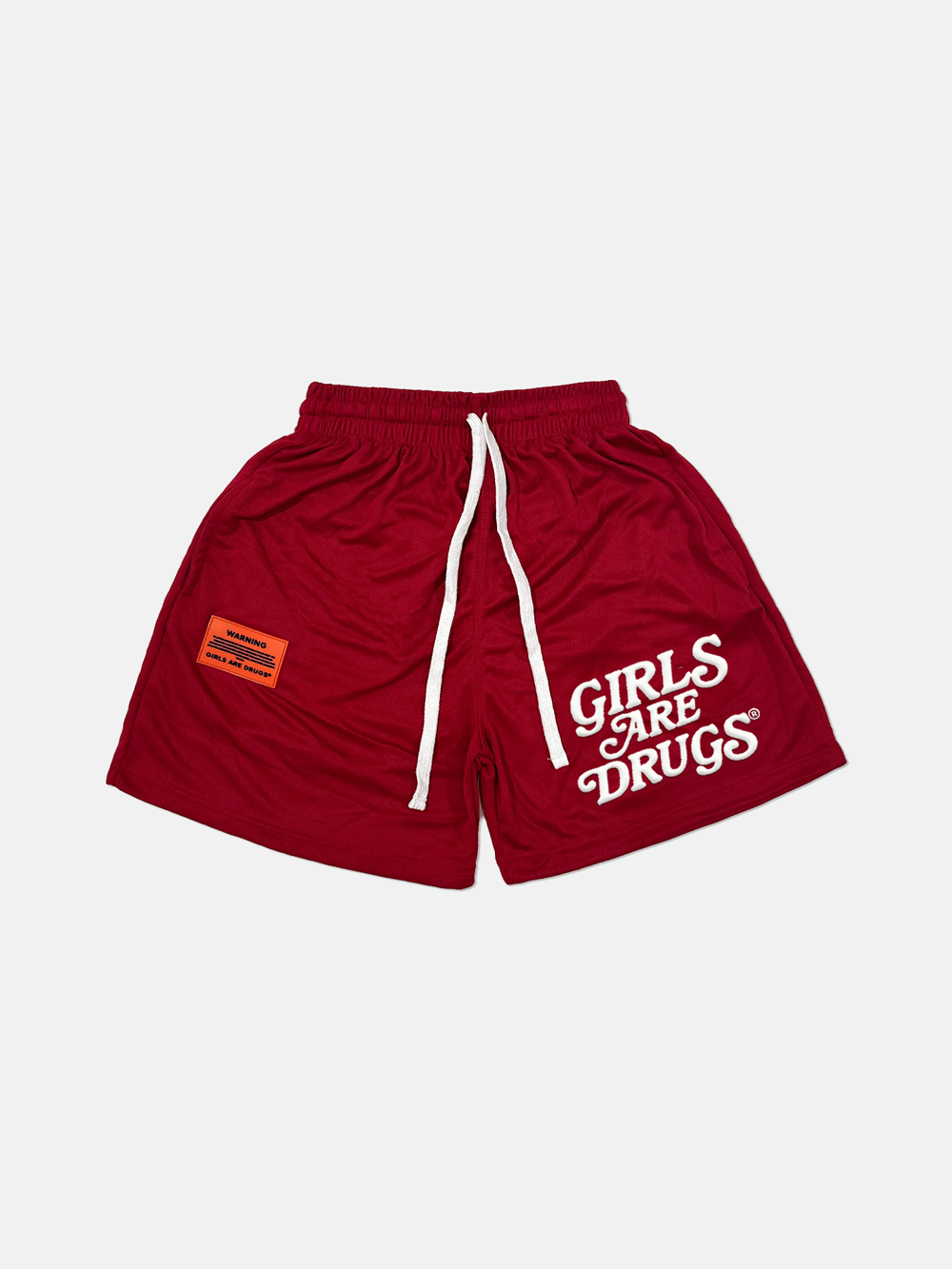 Image of GIRLS ARE DRUGS® MESH SHORTS - RED