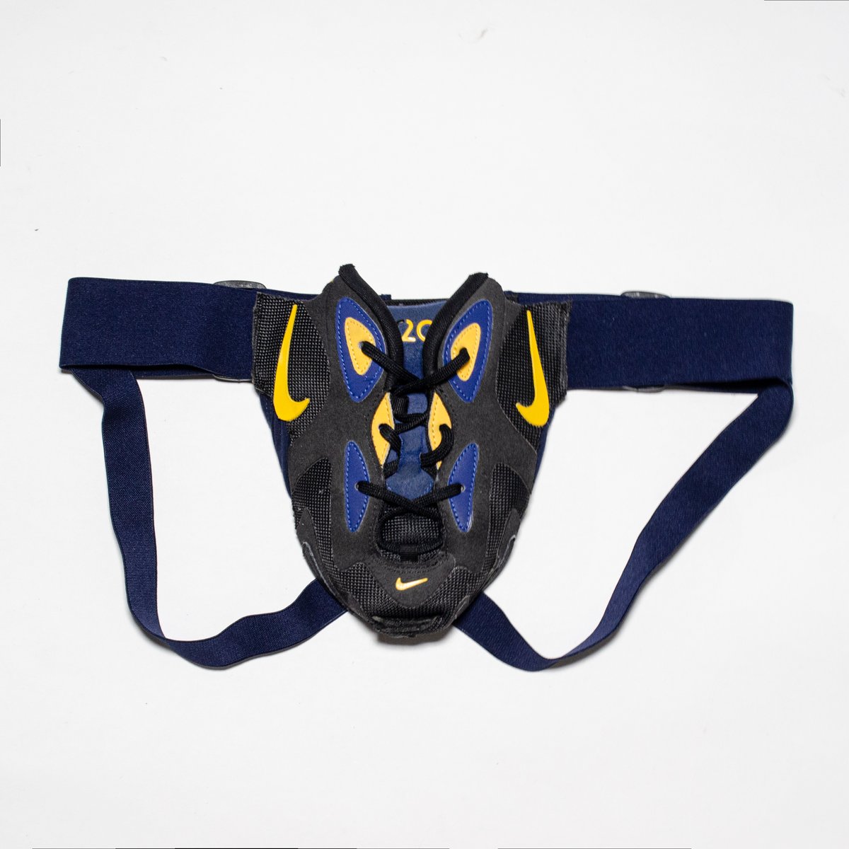 Image of AM 200 JOCKSTRAP - NAVY - BLACK - BLUE - YELLOW