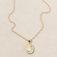Image 2 of Gold Virgencita Necklace