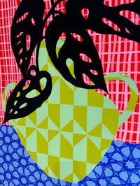 Image 10 of "Green Vase With Monstera" by Mary Finlayson