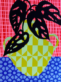 Image 11 of "Green Vase With Monstera" by Mary Finlayson