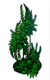 Foliage #1 linocut print 