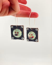 Image 2 of enameled jester earrings 
