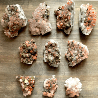 Image 1 of Red Hematite Crystal Cluster, Crystal Specimen with Pyrite, Dolomite, Chalcopyrite, For Healing,