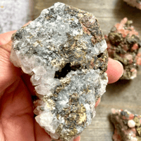 Image 10 of Red Hematite Crystal Cluster, Crystal Specimen with Pyrite, Dolomite, Chalcopyrite, For Healing,