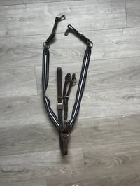 Image 1 of Val Du Bois Full-Sized Elastic Breastplate with Running Martingale Attachment