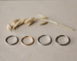 Image of SAMPLE SALE:   Faceted rings