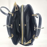 Image 9 of Nine West Mirabella Satchel Bag - Black