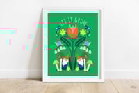 Let It Grow Gnomes Print 