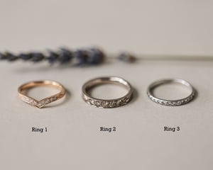 Image of SAMPLE SALE:   Semi Eternity rings