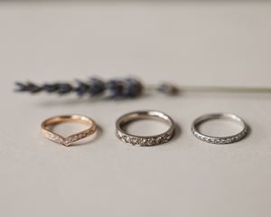 Image of SAMPLE SALE:   Semi Eternity rings