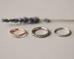 Image of SAMPLE SALE:   Semi Eternity rings