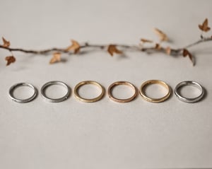 Image of SAMPLE SALE:   Latin phrase engraved rings
