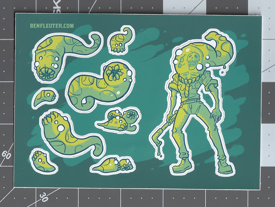 Image of Stickersheet - Worms