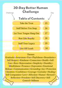 Image 4 of 30-Day Better Human Challenge Workbook (Sniff Out The Best In Yourself - One Paw At A Time)