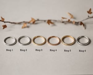 Image of SAMPLE SALE:   Latin phrase engraved rings