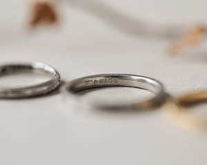Image of SAMPLE SALE:   Latin phrase engraved rings