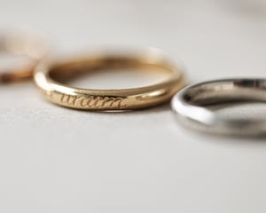 Image of SAMPLE SALE:   Latin phrase engraved rings