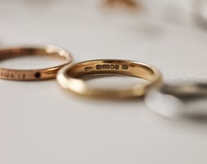 Image of SAMPLE SALE:   Latin phrase engraved rings