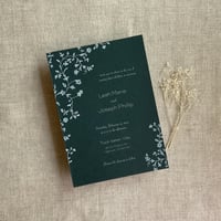 Image 4 of Personalized and Printed  5x7 cards #A1123 dainty floral vines