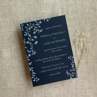 Image 7 of Personalized and Printed  5x7 cards #A1123 dainty floral vines