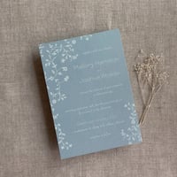 Image 5 of Personalized and Printed  5x7 cards #A1123 dainty floral vines