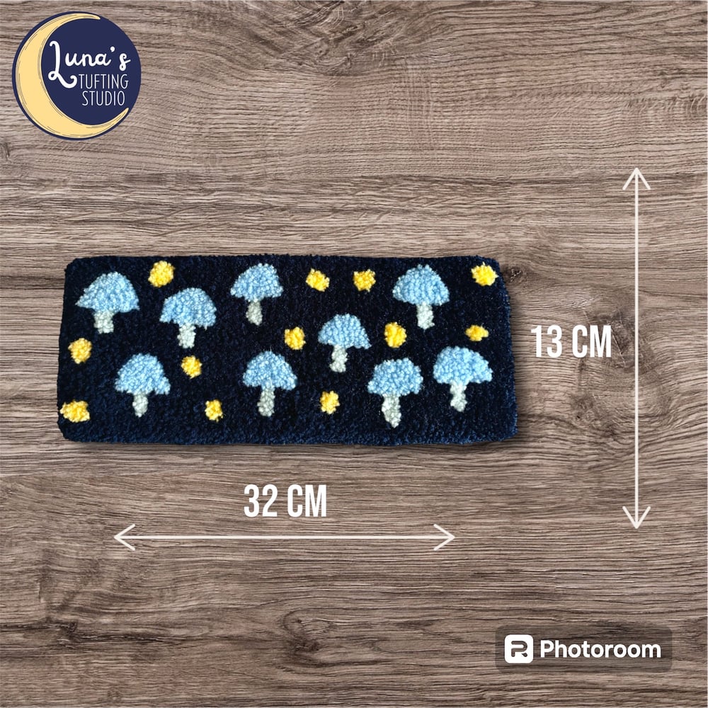 Image of Midnight Mushrooms Desk Rug