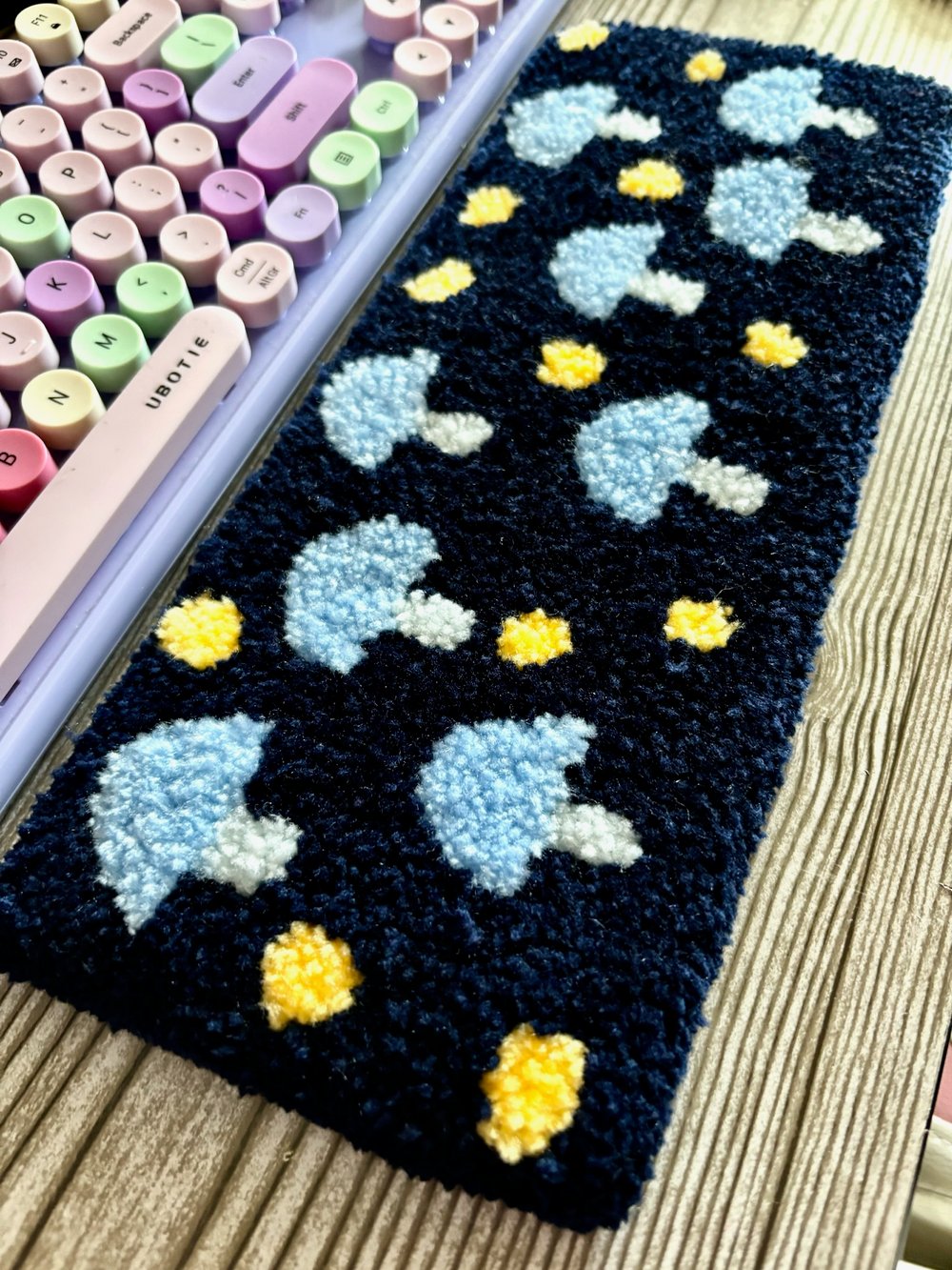 Image of Midnight Mushrooms Desk Rug