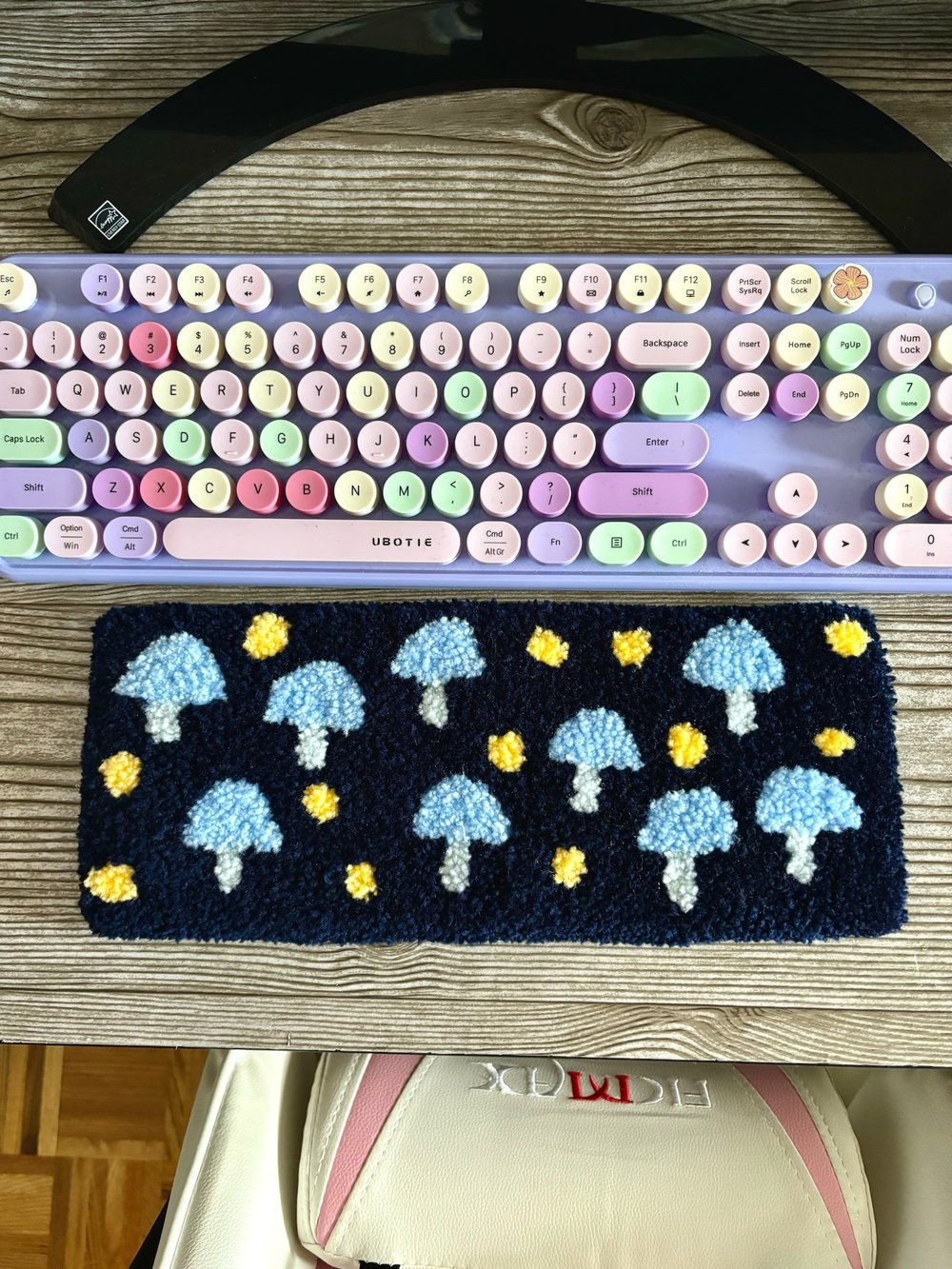 Image of Midnight Mushrooms Desk Rug