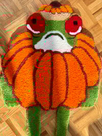 Image 3 of Pumpkin Frog Accent Rug