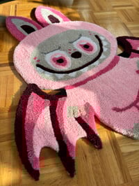 Image 3 of Pink Labubu Bat Accent Rug