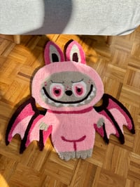 Image 5 of Pink Labubu Bat Accent Rug