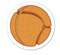 Image 1 of 2x2 Volleyball Samus Sticker