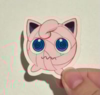 Image 2 of 2x2 Volleyball Jigglypuff Sticker