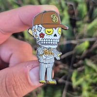 Image 2 of San Diego Calavera Enamel Pin