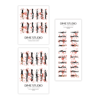 Image 2 of SLASHER HORROR KNIVES HALLOWEEN NAIL DECALS 