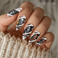 Image 1 of SLASHER CREW BLOOD SPLATTER CLAW NAIL DECALS 