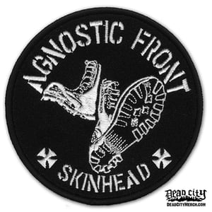 Image of AGNOSTIC FRONT "Skinhead" Embroidered Patch